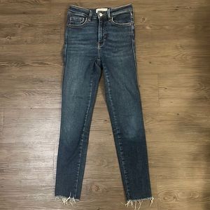 Free People Dark Blue Denim Skinny Jeans